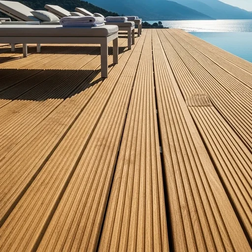 Доска террасная лиственница вельвет 45*142*5000, сорт Э (0,71м2)