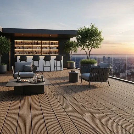 Доска террасная лиственница вельвет 45*90*4000, сорт АВС (0,36м2)