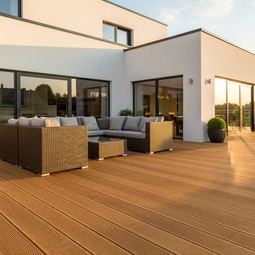 Доска террасная лиственница вельвет 45*120*5000, сорт Э (0,6м2)